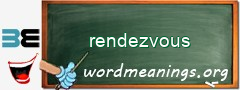 WordMeaning blackboard for rendezvous